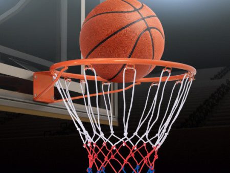 15 Inch Basketball Rim Goal Replacement with All Weather Net and Mounting Hardware-Orange Cheap