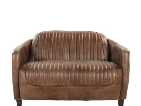 50  Brown Leather Loveseat Sale