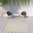 9  X 9  Ivory And Beige Square Non Skid Indoor Outdoor Area Rug Hot on Sale