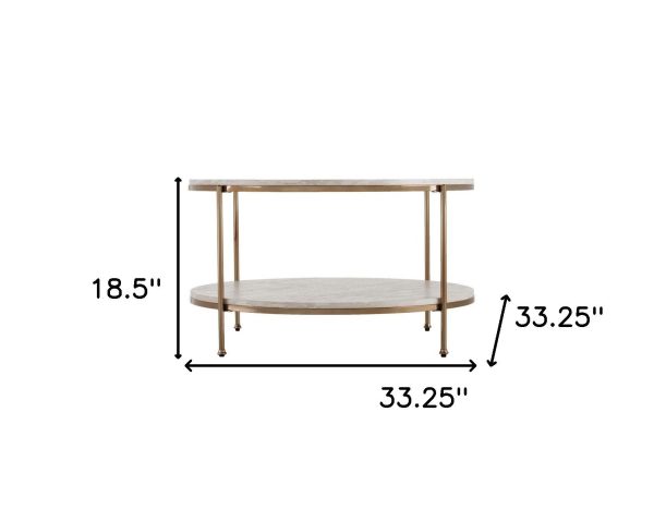 33  White Solid Manufactured Wood And Metal Square Coffee Table Discount