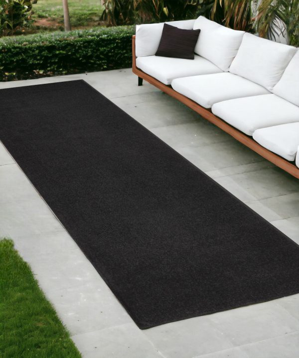 10  Black Non Skid Indoor Outdoor Runner Rug Online Hot Sale