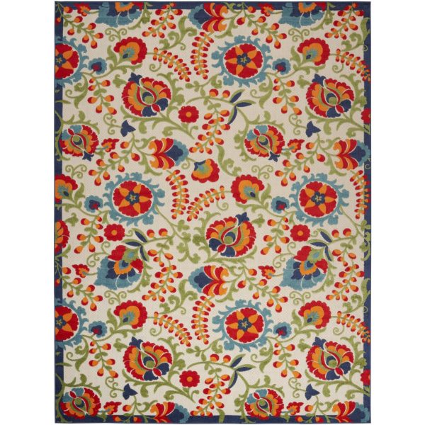 10  X 13  Beige Orange And Red Toile Non Skid Indoor Outdoor Area Rug Fashion