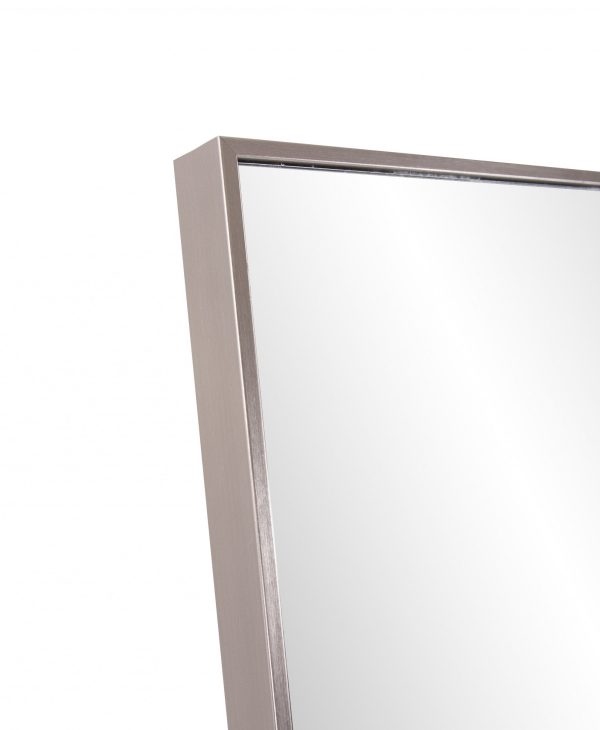 Sleek Brushed Brass Rectangular Full Length Standing Mirror Sale