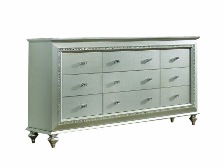 18  Champagne Solid Wood Double Dresser Online Sale