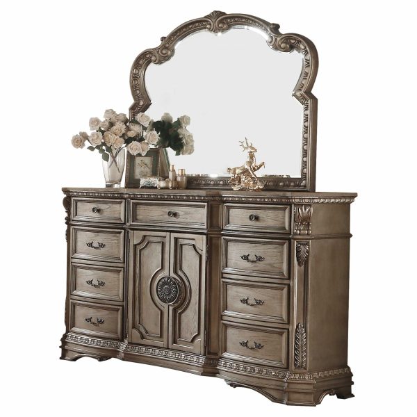 18  Brown Solid Wood Combo Dresser For Discount