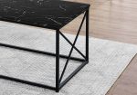 Set of Three 42  Black Metal Coffee Table Online Sale