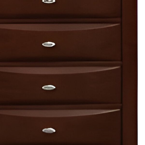 32  Espresso Solid Wood Five Drawer Chest For Cheap