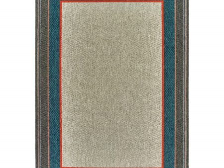 10  X 13  Blue and Gray Stain Resistant Indoor Outdoor Area Rug Online Hot Sale