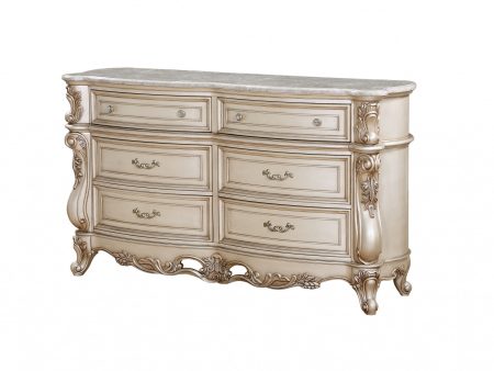 21  Beige Solid Wood Double Dresser Discount