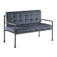 51  Gray Velvet Loveseat Fashion