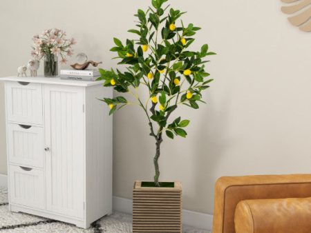 Artificial Lemon Tree 2.6 4 5.2 Feet Tall Fake Lemon Plant wuth Lemon Fruits-4 ft Online Sale