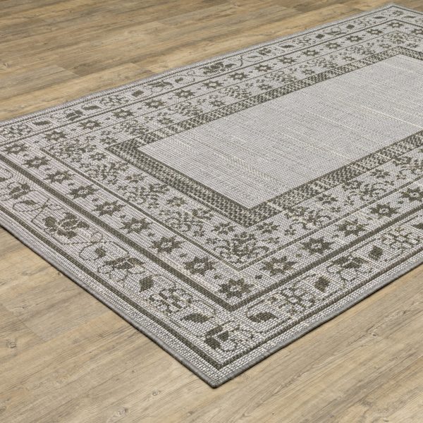 10  X 13  Beige Stain Resistant Indoor Outdoor Area Rug Online Sale