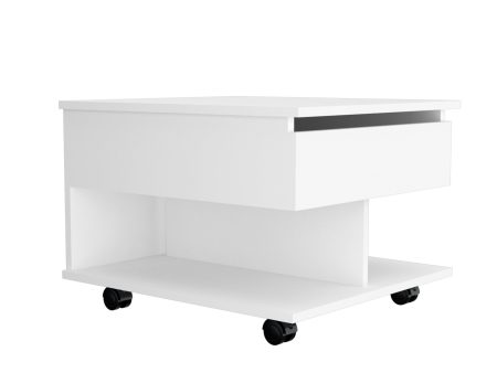 22  White Manufactured Wood Rectangular Lift Top Coffee Table With Drawer For Cheap