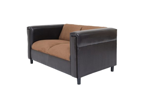 54  Brown And Black Chenille Loveseat Online Hot Sale