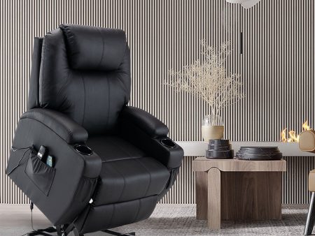 33  Black Power Heated Massage Lift Assist Recliner Online Hot Sale