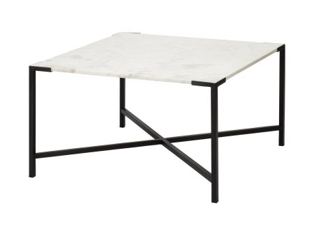 30  Brown And Black Solid And Manufactured Wood And Metal Square Coffee Table Hot on Sale