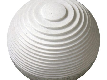 1 X 14 X 12 White Round With Lines And Light - Outdoor Ball Online