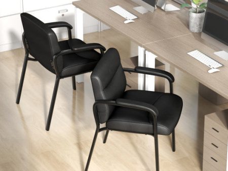 Waiting Room Chair No Wheels Set of 2-Black For Cheap