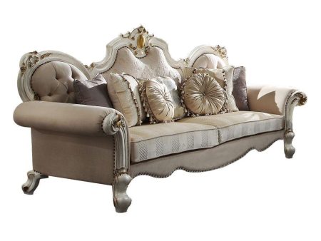 93  Pearl Velvet Sofa And Toss Pillows Sale