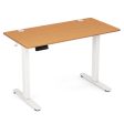 Electric Standing Desk with 3 Memory Height Settings and 2 Hanging Hooks & Cable Management-Natural For Discount