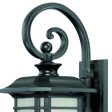 XL Matte Black Frosted Linen Glass Lantern Wall Light Cheap