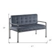 51  Gray Velvet Loveseat Fashion