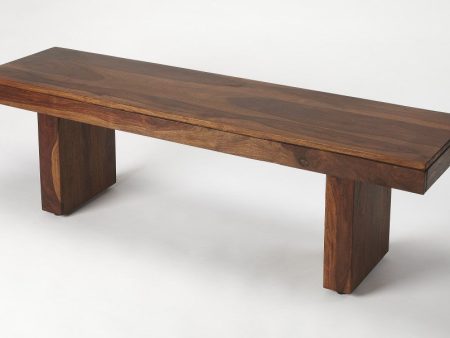 Modern Chunky Solid Wood Bench on Sale