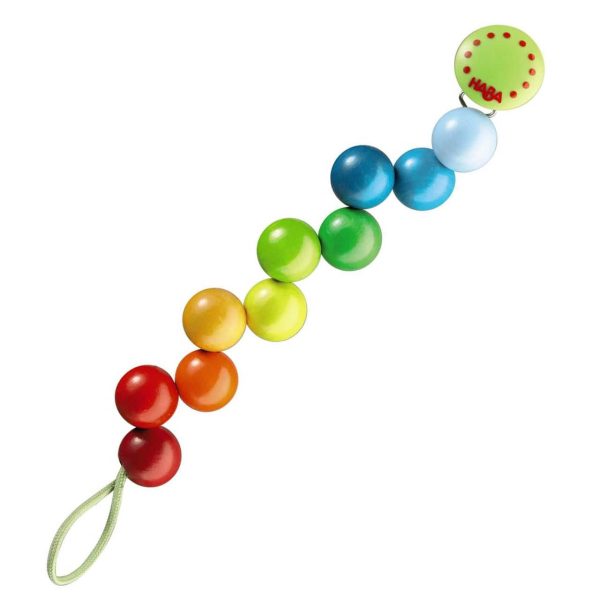 Rainbow Pearls Pacifier Holder Fashion